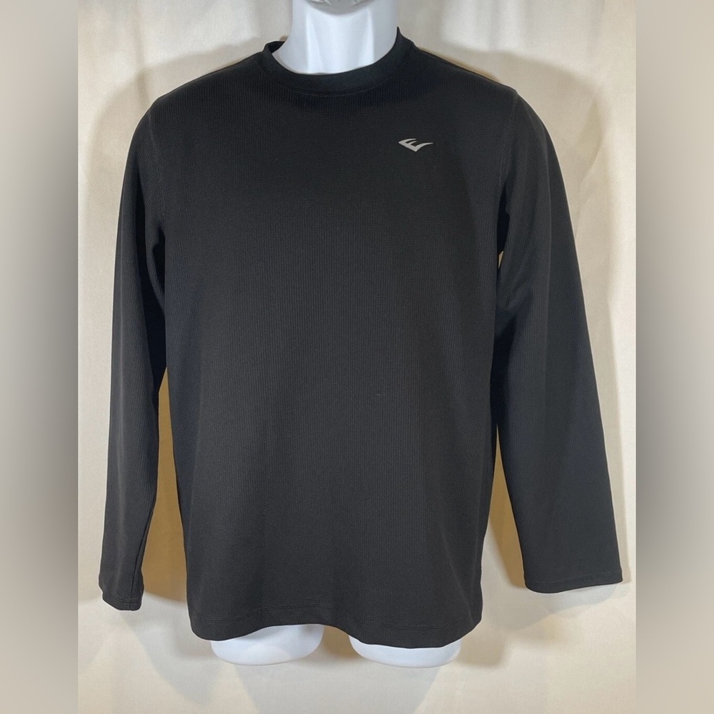 Everlast Activewear Thermal Top Long Sleeve Black Shirt Boys Large 14/16 Youth